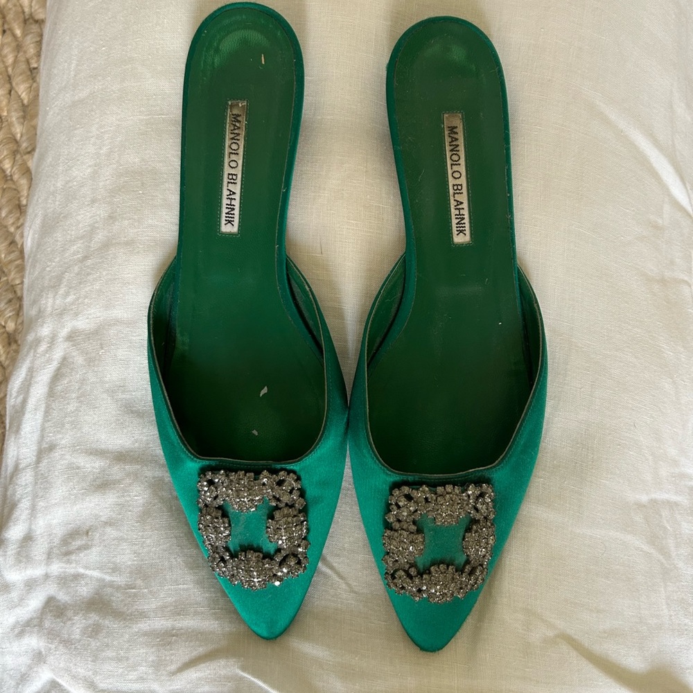 Manolo Blahnik Hangisi Mule - Size 41 / 10